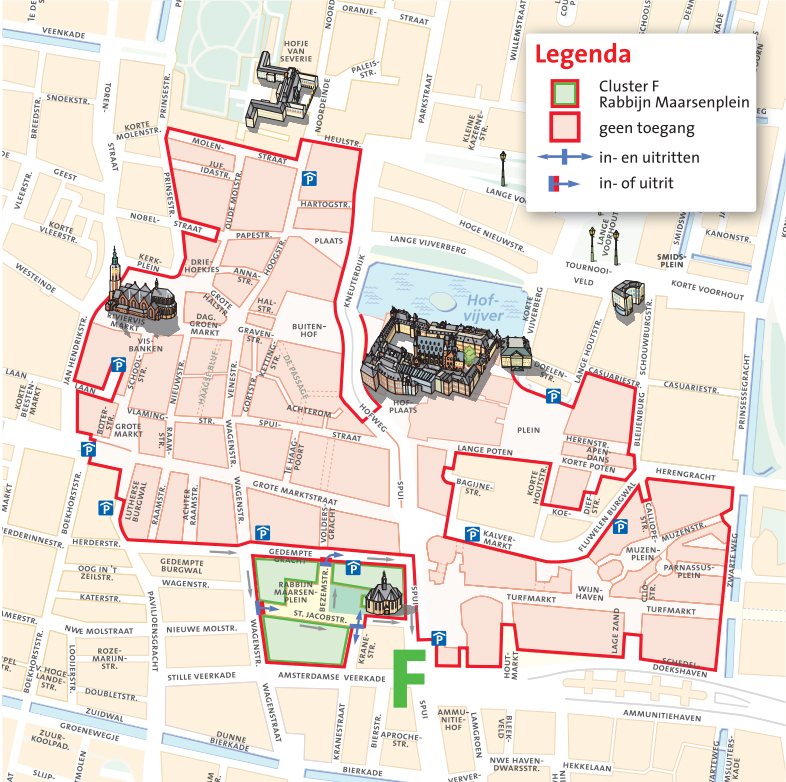 Plattegrond van cluster F - Rabbijn Maarssenplein