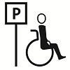 Stembureau met gehandicaptenparkeerplaats.