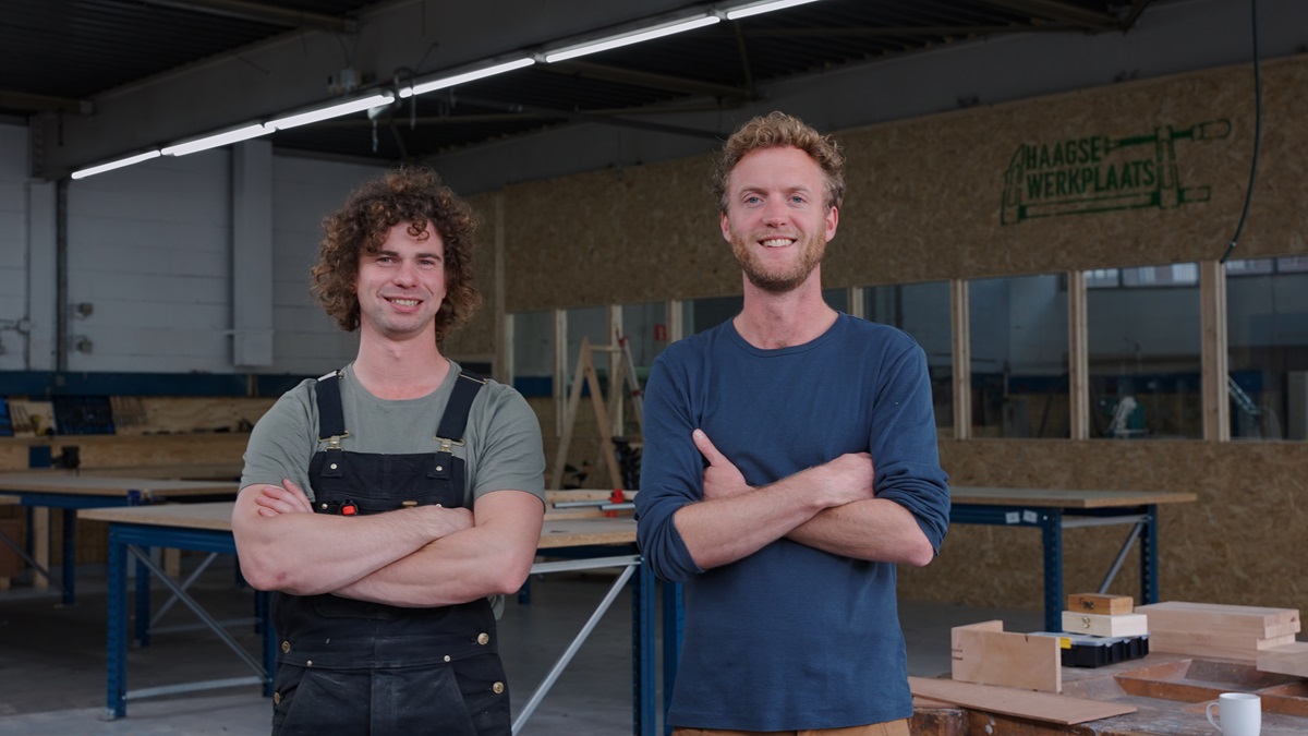 Max van Gelderen en Dirk ten Hoopen van de Haagse Werkplaats