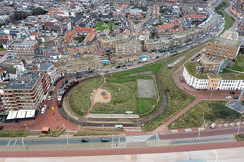 Keerlus tram in Scheveningen