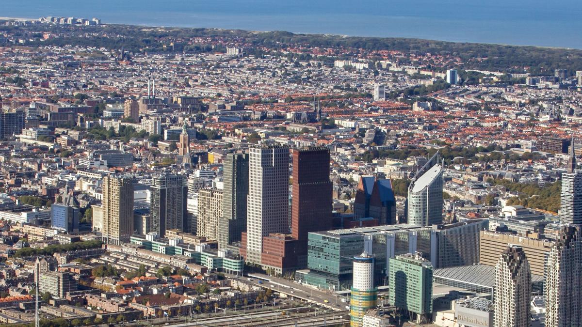 Luchtfoto van Den Haag