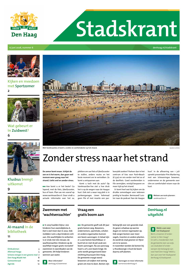 Voorpagina Stadskrant 17 juni 2026