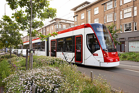 Tram in de Vondelstraat