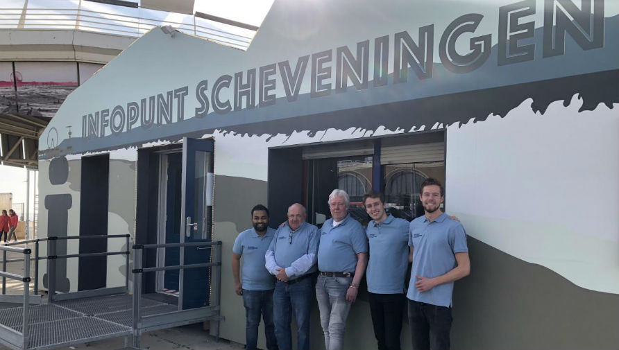 Staff at the Info point Scheveningen