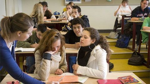 Dutch high school students. Photo @ omroepwest.nl