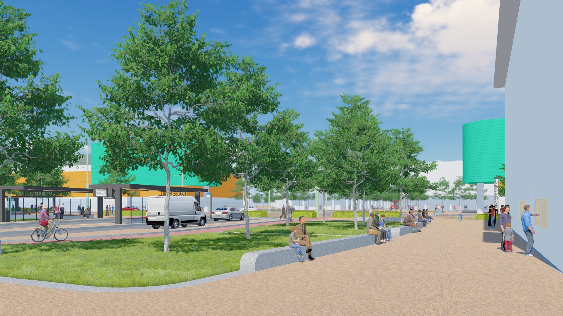 Herinrichting Hobbemaplein zorgt voor aantrekkelijker en verkeersveiliger plein